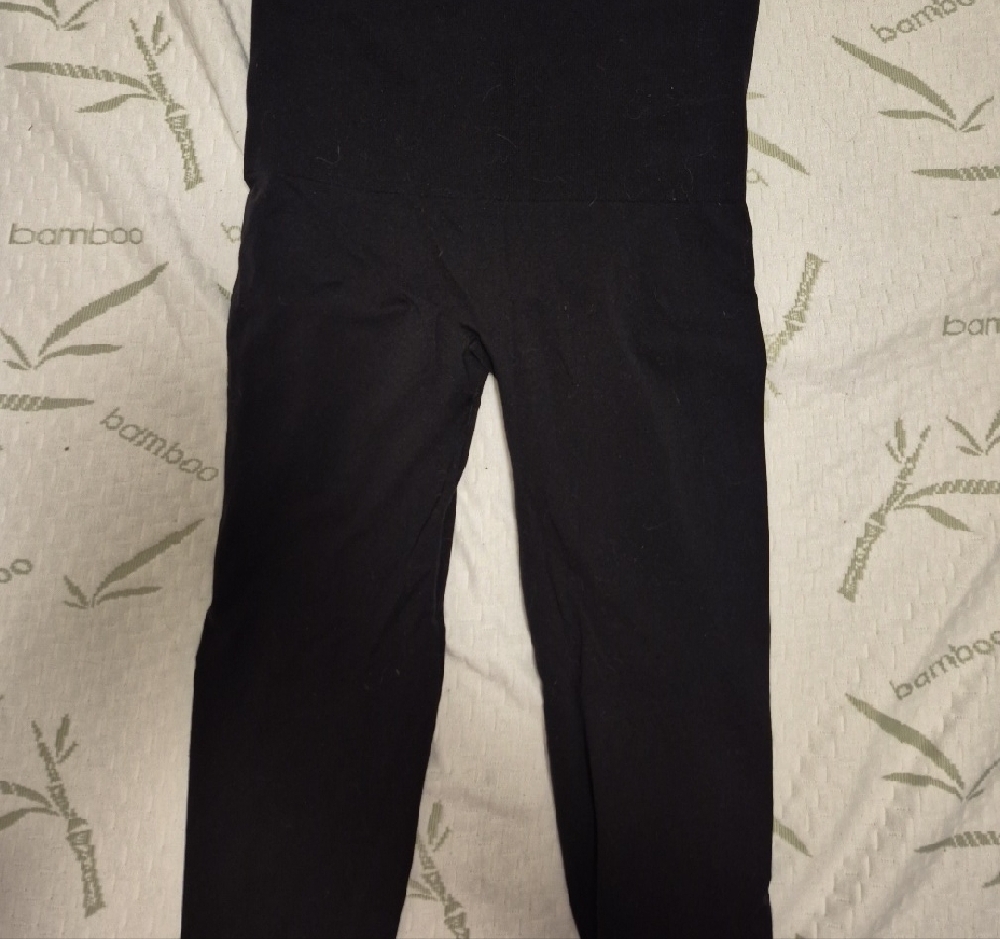 SPANX Black Textured Leggings